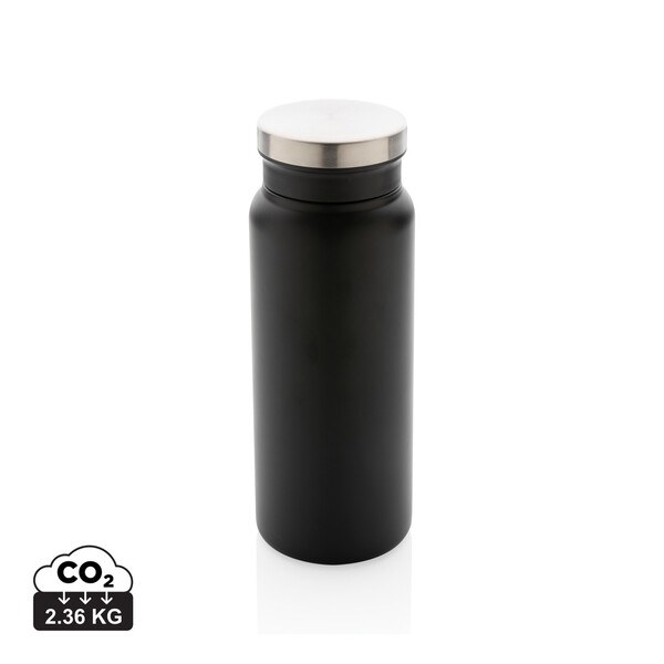 RCS Recycled stainless steel vacuum bottle 600ML - Black / Black