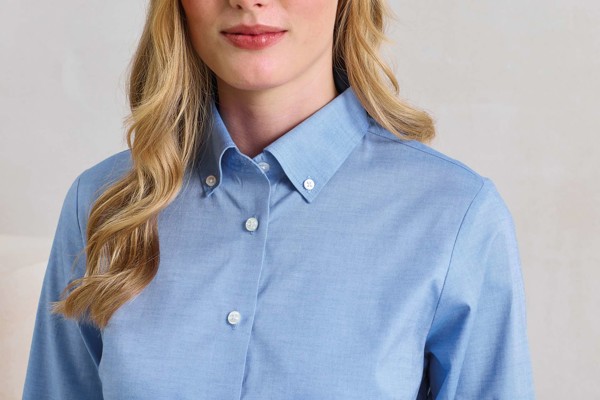 ŽENSKA KOŠULJA DUGIH RUKAVOVA SUPREME OXFORD - Bijela / 3XL