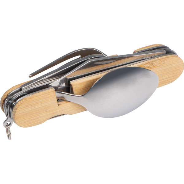 CONNOR Multifunkcionális bicska szett kempinghez - Beige