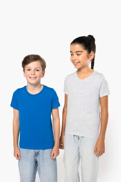 Kids' Bio150ic Crew Neck T-Shirt - Light Royal Blue / 12/14