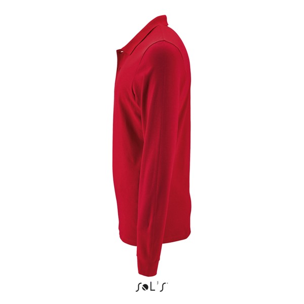 Sol's Perfect Lsl Men - Long-Sleeve Piqué Polo Shirt - Red / 2XL