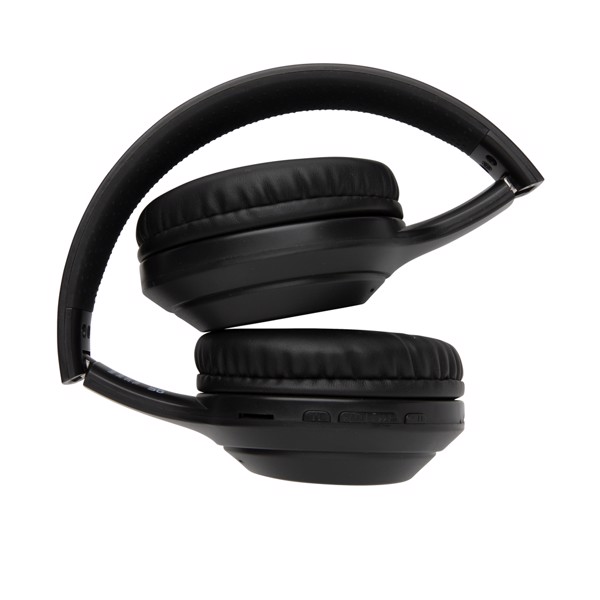 Casque audio en plastique recyclé RCS - Noir