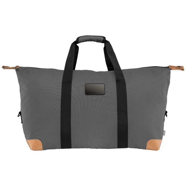 Navigator collection - rPET 300D Duffel Bag - Grey / Laser
