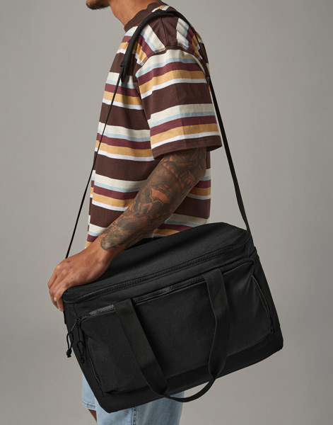 Recycled Large Cooler Shoulder Bag - Black / ONE SIZE
