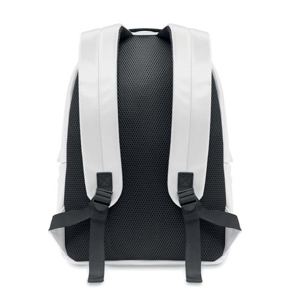 Laptop 15" soft PU backpack Bai Backpack - White