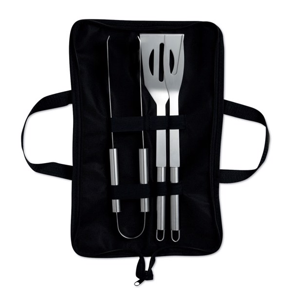 3 BBQ tools in pouch Shakes