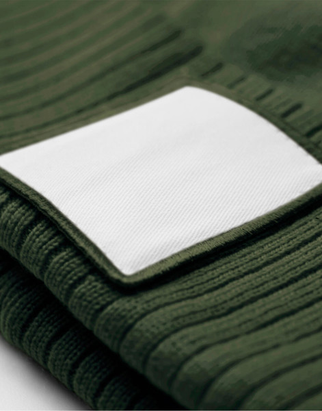 Berretto Con Toppa Applicata - Olive Green / White / ONE SIZE