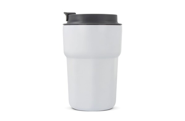 Zambezi keramična termo skodelica 350 ml, reciklirano jeklo - Bela