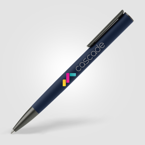 Stylo Jagger Acier - Bleu foncé / Laser