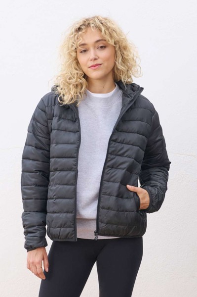 Sol's Stream Hooded Women - Lightweight Hooded Padded Jacket - Black / S