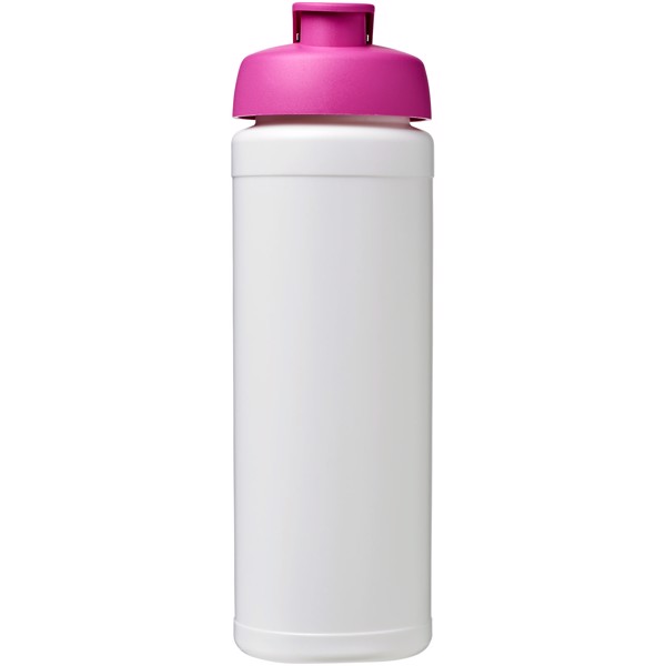 Baseline® Plus grip 750 ml flip lid sport bottle - White / Pink