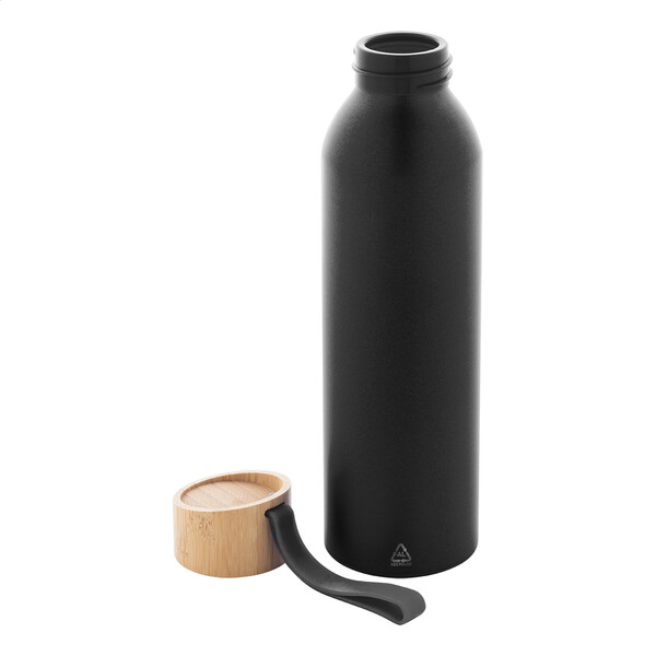 Fľaša Z Recyklovaného Hliníka Ralusip Plus - Black
