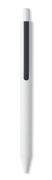 Recycled ABS push button pen Side - Black