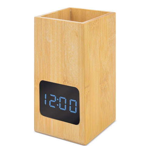 PORTE-CRAYONS-HORLOGE EN BAMBOU "HANOI"
