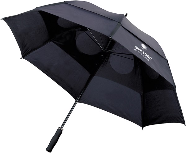 Polyester (210T) storm umbrella - Black