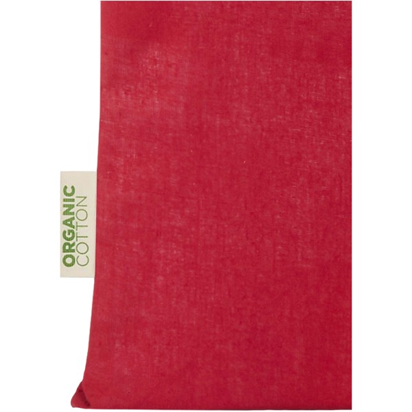 Tote bag in cotone biologico certificato OCS da 140 g/m² Odisha -7L - Rosso