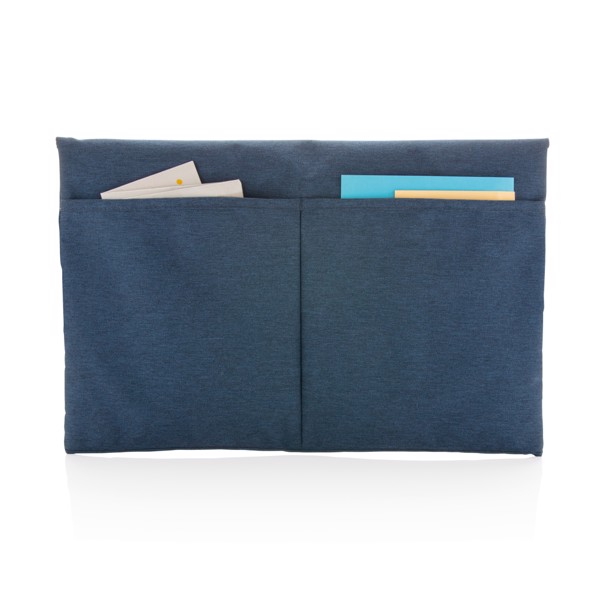 Magnetic closing 15.6" Laptop sleeve PVC free - Blue