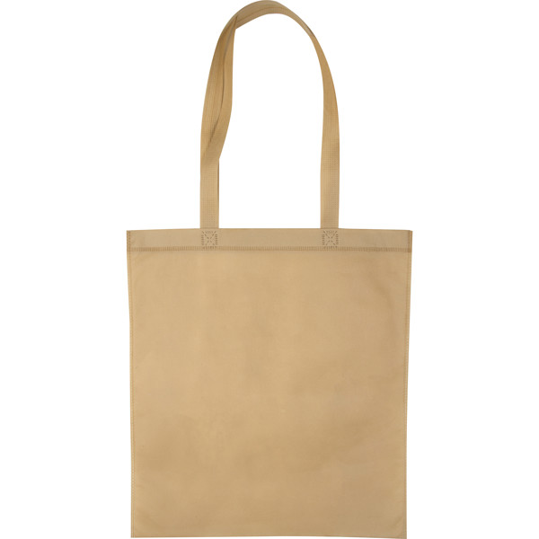 Non woven bag with long handles GIANLUCA - Beige