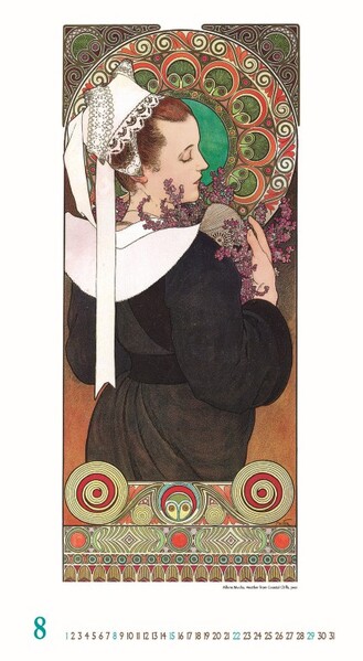 Nástenný Kalendár Alfons Mucha 2027