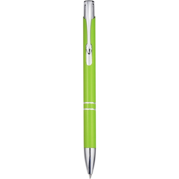 Penna a sfera in alluminio riciclato Moneta (inchiostro blu) - Lime