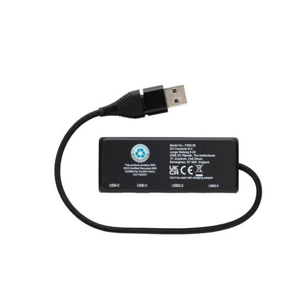 Link USB hub,dual input,2xUSB A,2xUSB C outputs