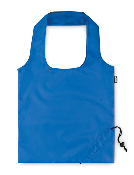 Sac de courses pliable en RPET Foldpet - Bleu Royal
