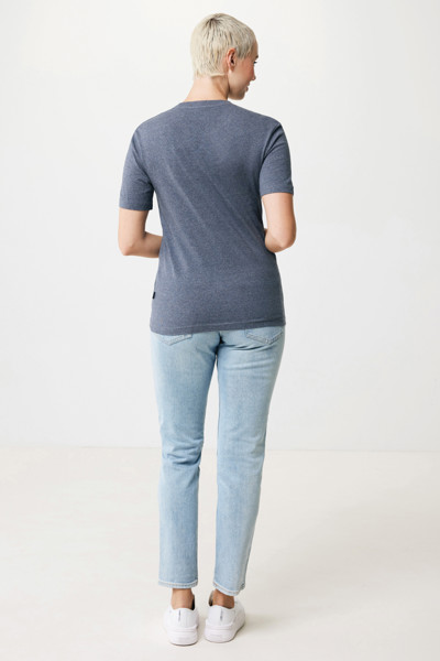 Iqoniq Manuel recycled cotton t-shirt undyed - Heather Navy / XL