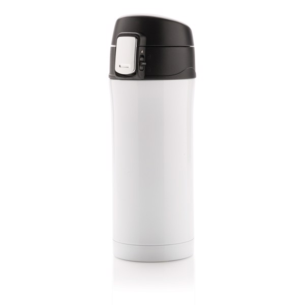 Easy lock vacuum mug - White / Black