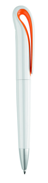Stylo à bille Twist en ABS Whiteswan - orange