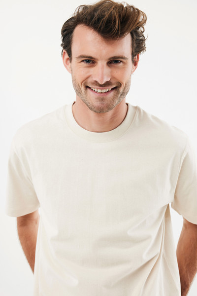 IQONIQ Nikko heavyweight recycled cotton t-shirt - Natural Raw / 4XL