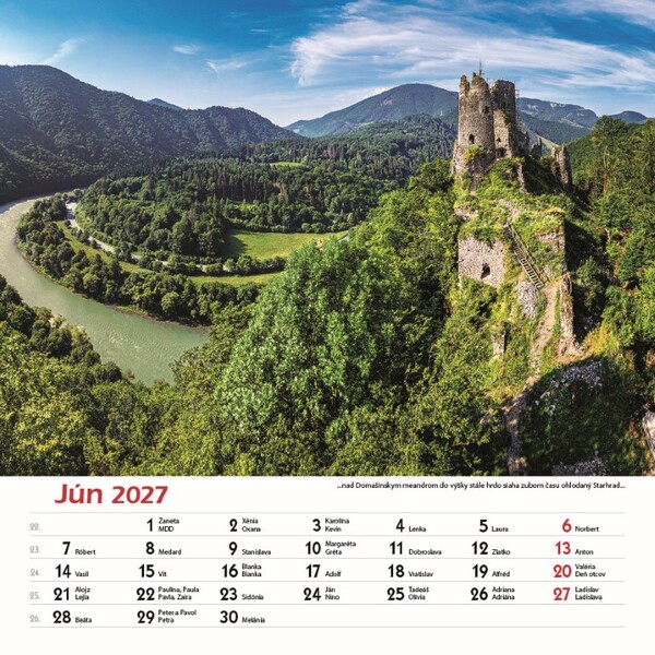 Nástenný Kalendár Hrady A Zámky Slovenska 2027