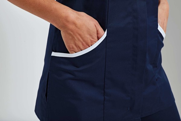 Tunika za zdravstvenu njegu 'Vitality' - Bijela / Navy / M