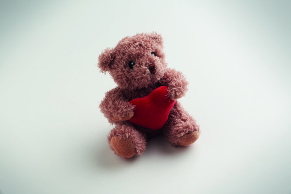 Teddy bear plush with heart Cuddle