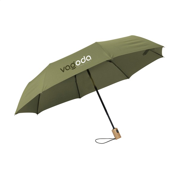 Michigan parapluie pliable en RCS RPET de 21 inch - vert olive