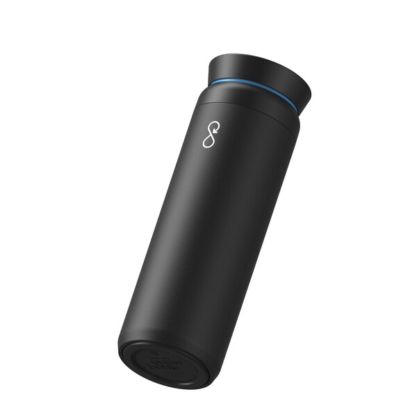 Ocean Bottle Peak Brew 590 ml recycled stainless steel tumbler - Obsidian Black