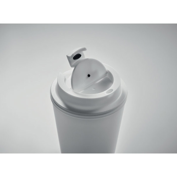 Tridus PP tumbler, double wall, 300 ml - White