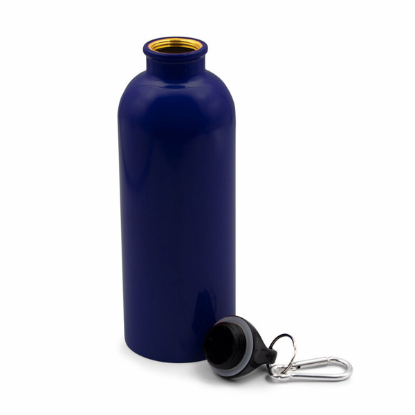 Sports bottle 500 ml with carabiner clip | Brenda - navy blue