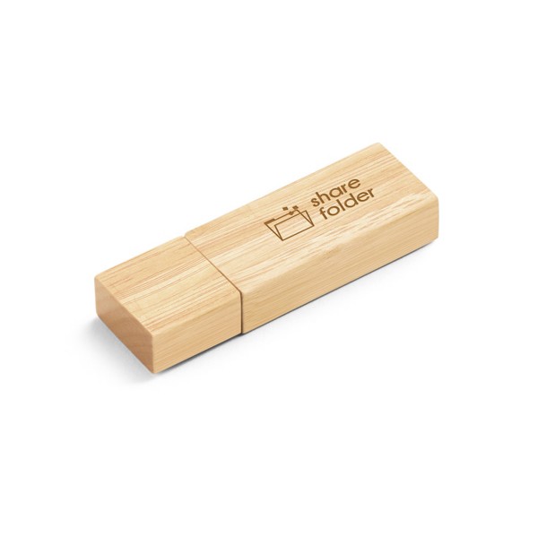 VENTER 8GB. USB stick with 8GB in bamboo - Light Natural