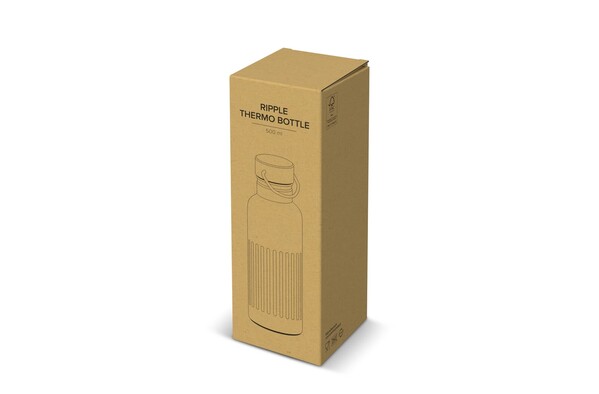 Bouteille isotherme en acier inoxydable recyclé 500 ml - Blanc