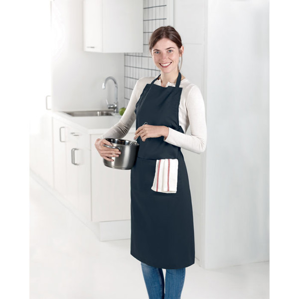 Opremljen predpasnik Kitab, 190 g/m², 2 žepa - Bela