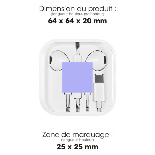 OTO - ÉCOUTEURS FILAIRES USB-C BLANCS