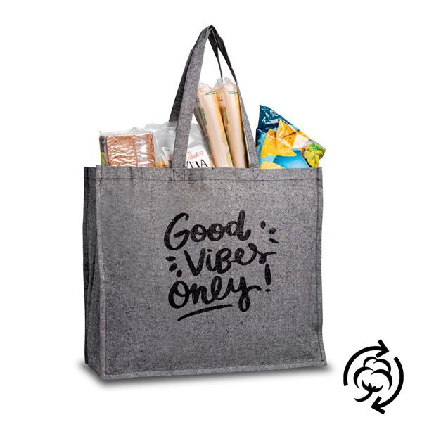 Saco Em Algodão Reciclado 190G Com Fole - Bege