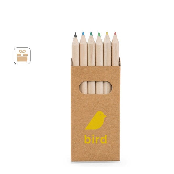 BIRD. Kutija sa 6 bojica