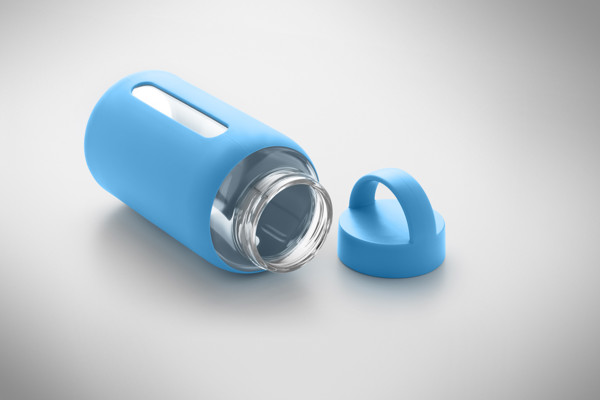 Garrafa de borosilicato 600 ml Boris - Azul Turquesa