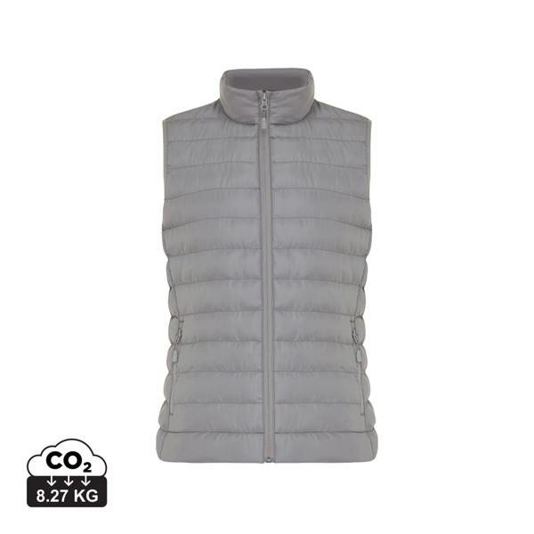Bodywarmer femme en polyester recyclé Iqoniq Meru - Gris Argent / M