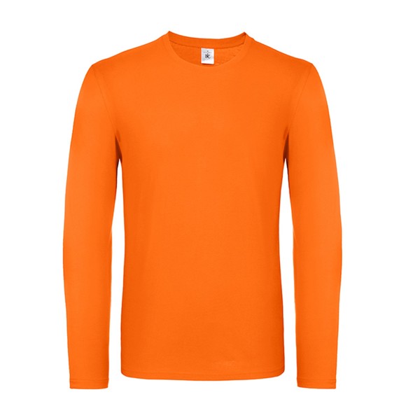 T-Shirt B&C #E150 Lsl Tam Grandes - 100% Algodão (Investindo Em Better Cotton) - Laranja / 3XL