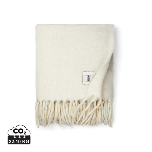 Vinga Saletto wool blend blanket - White / Beige