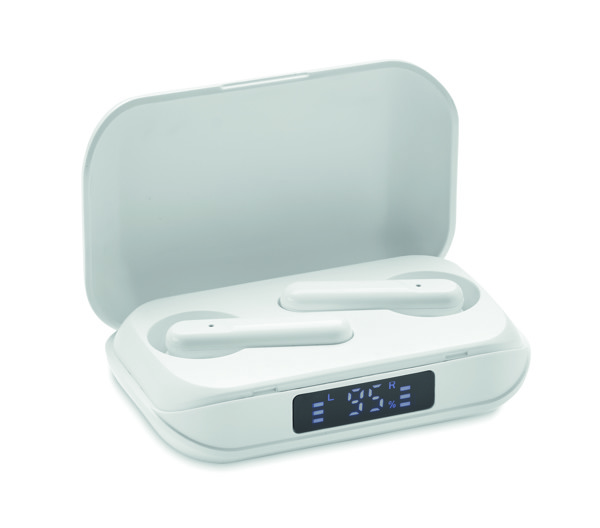 Ušesni čepki Quaver TWS, recikliran ABS, 25 mAh