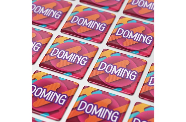 Doming Square 50x50 mm - White