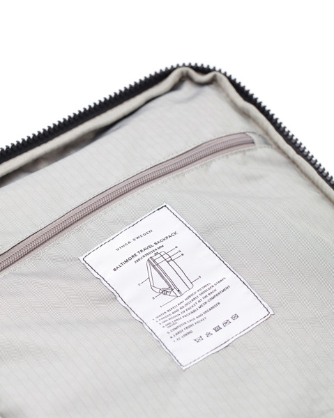 VINGA Sac à dos de voyage Baltimore - Noir